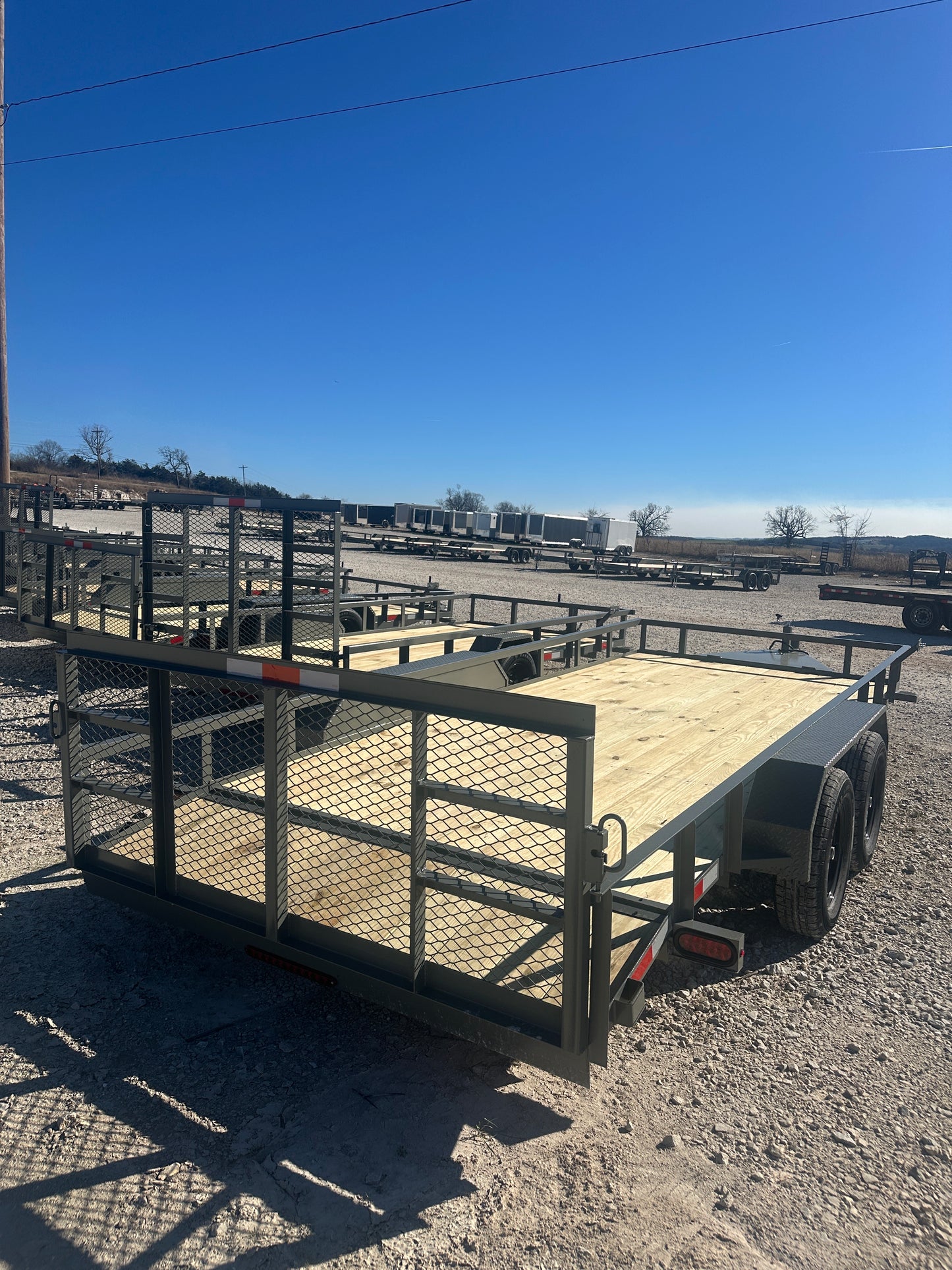 2026 Ozark 82x18 7k Utility trailer #0506