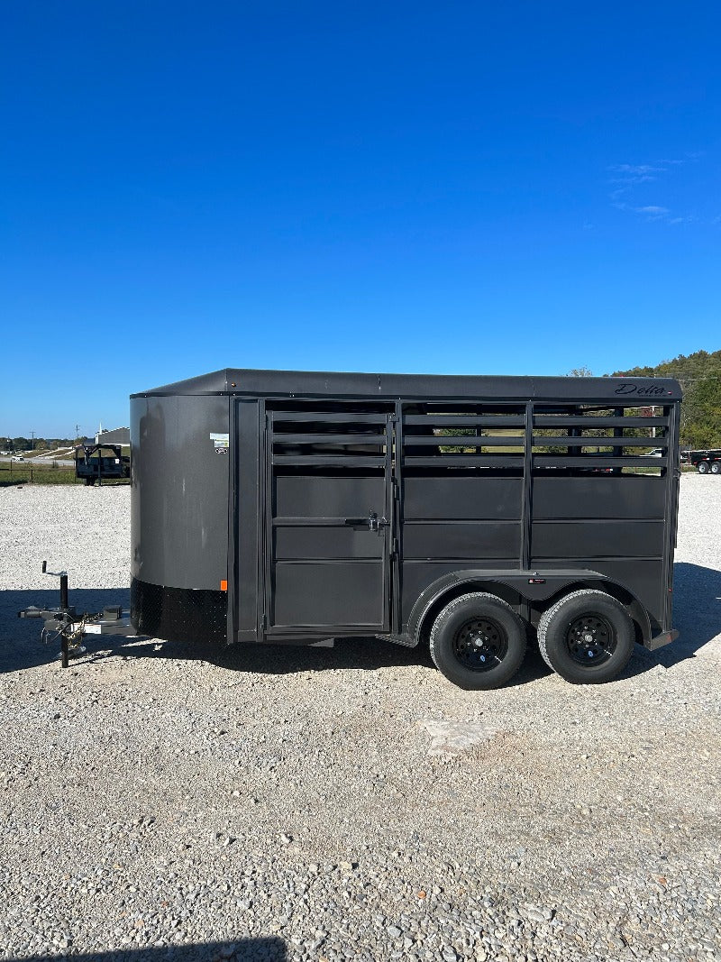 2023 Delta 6x14ta ES 7K Stock Trailer #3790