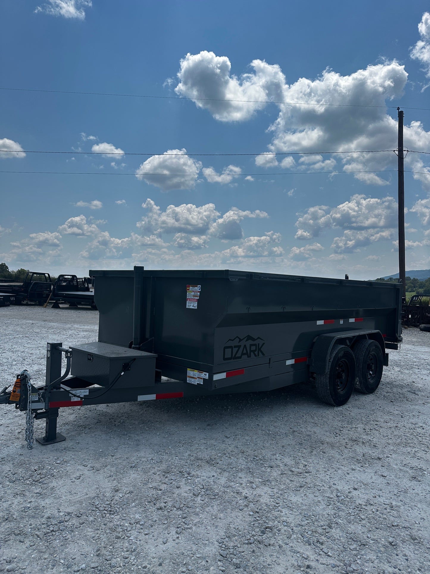 2025 Ozark 7x14x3 16k bumper pull dump #6459