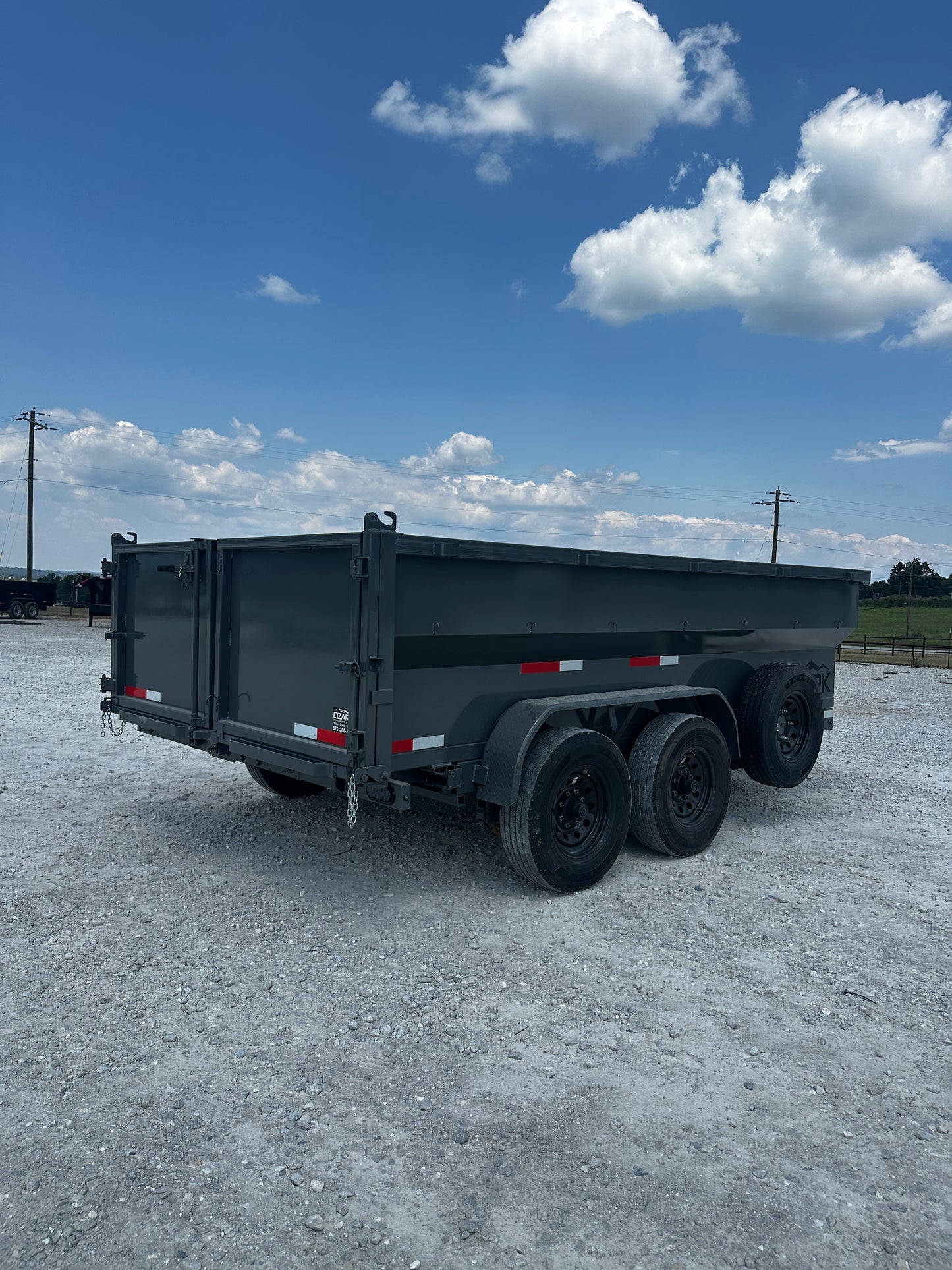 2025 Ozark 7x14x3 16k bumper pull dump #6459