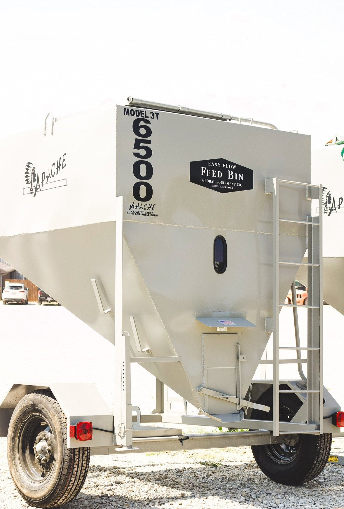 3 Ton Feed Bin on wheels (Grey) #9125