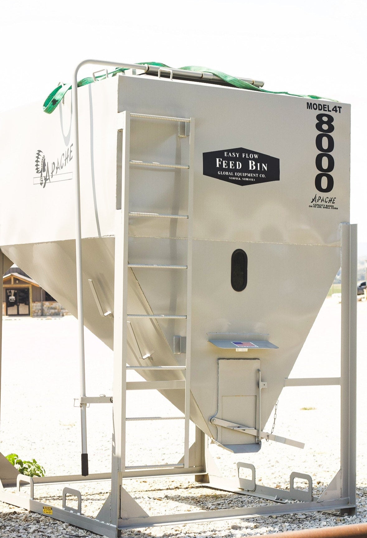 4 Ton Feed Bin Stationary (Gray) #9124