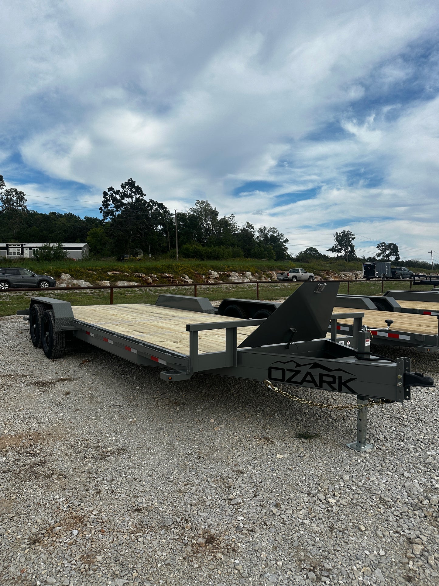 2026 Ozark 82x22 10k Equipment/ Car Trailer #0328