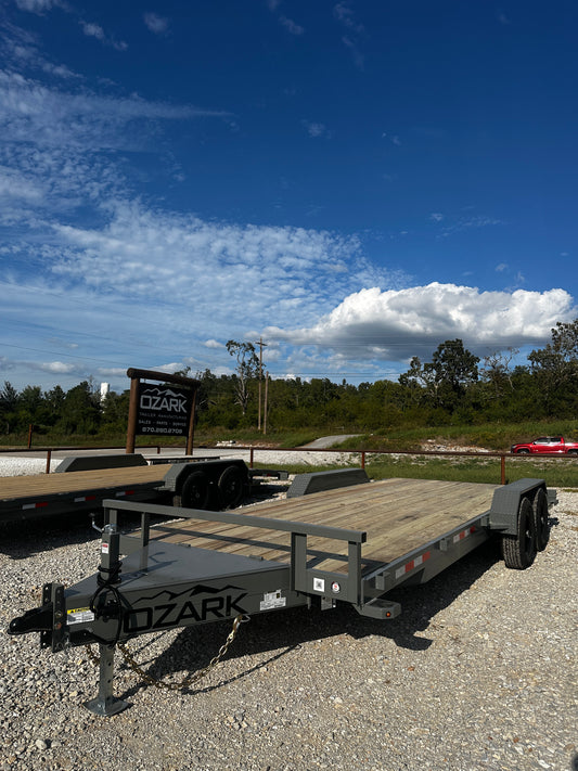 2026 Ozark 82x20 10k Equipment/Car Trailer #0332