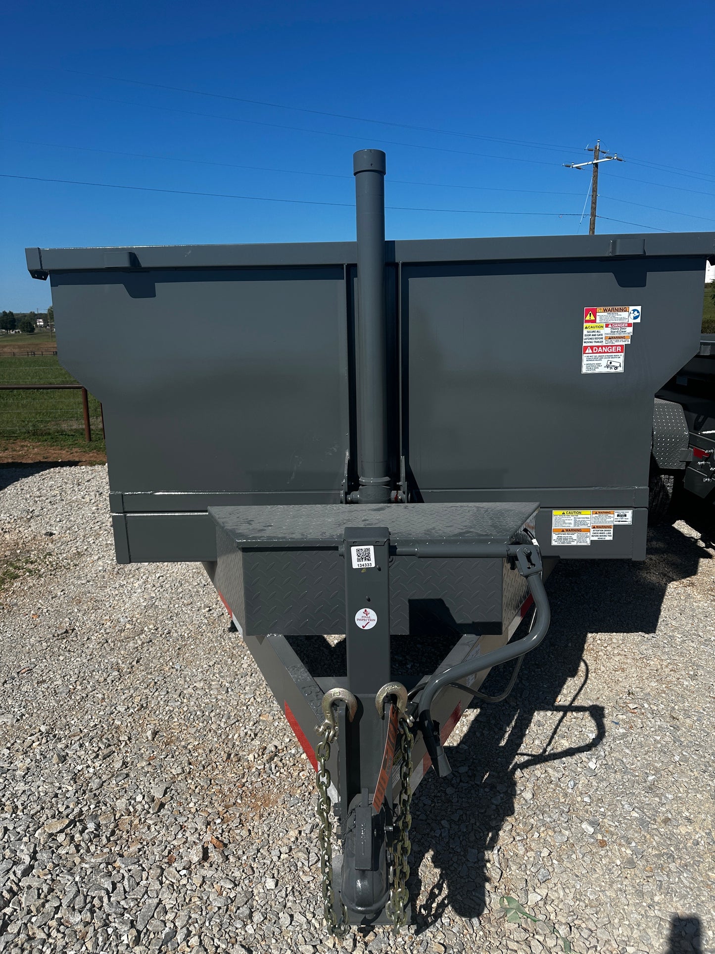 2026 Ozark 7x16x3 16k Bumper Pull Dump (Gray) #6559