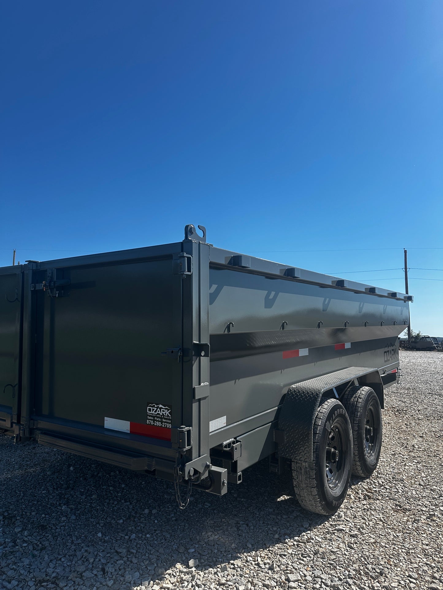 2026 Ozark 7x16x3 16k Bumper Pull Dump (Gray) #6559