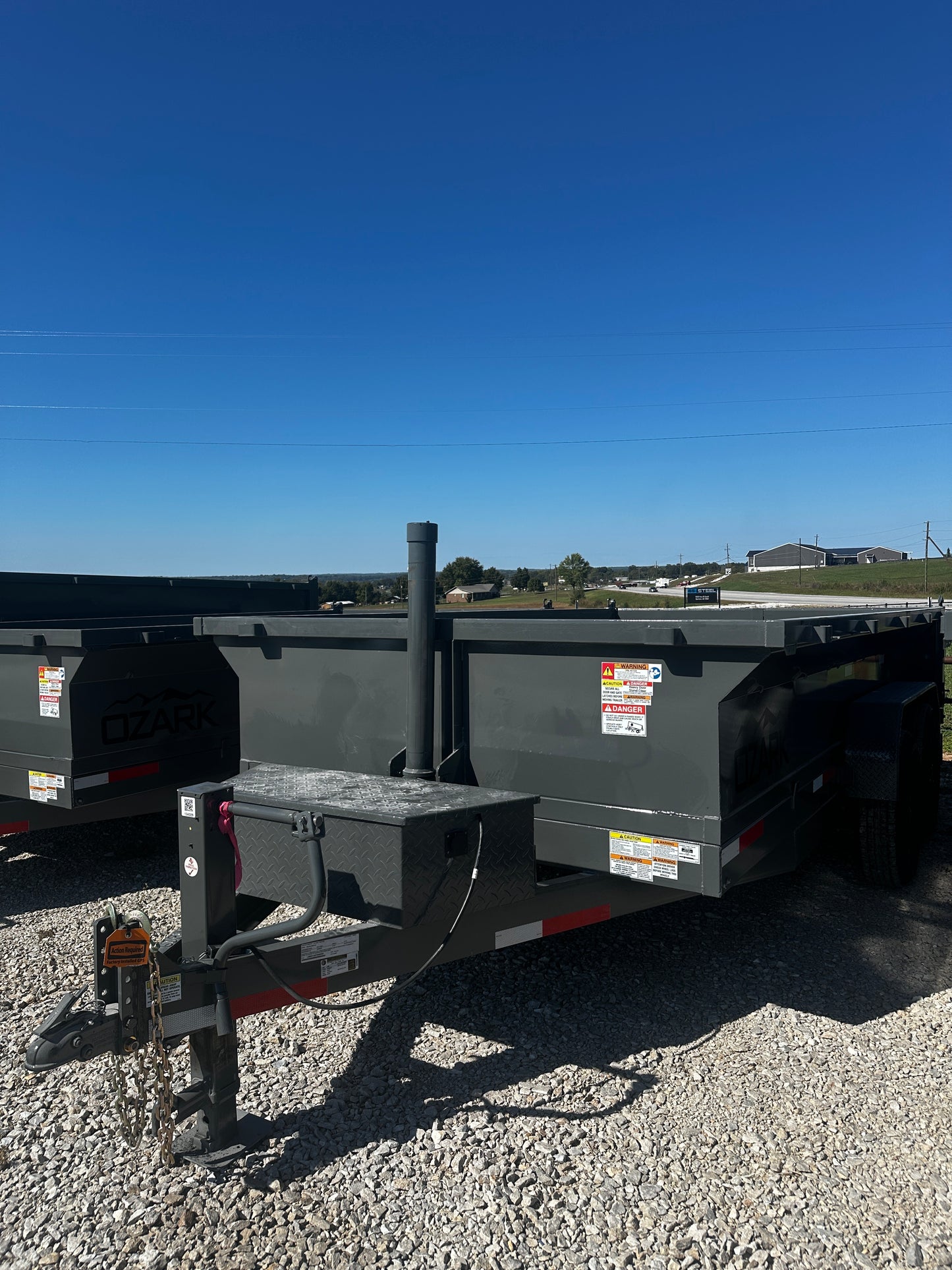 2026 Ozark 7x14x2 16k BP Dump (Gray) #6555