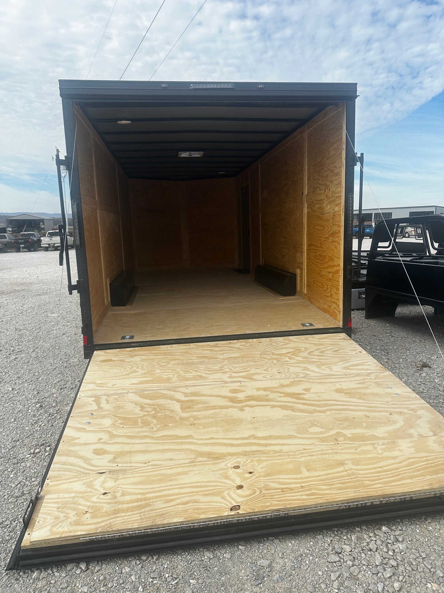 2026 Ozark 8.5x20 TA 3 ADV Charcoal Cargo (Blackout Package) #3334