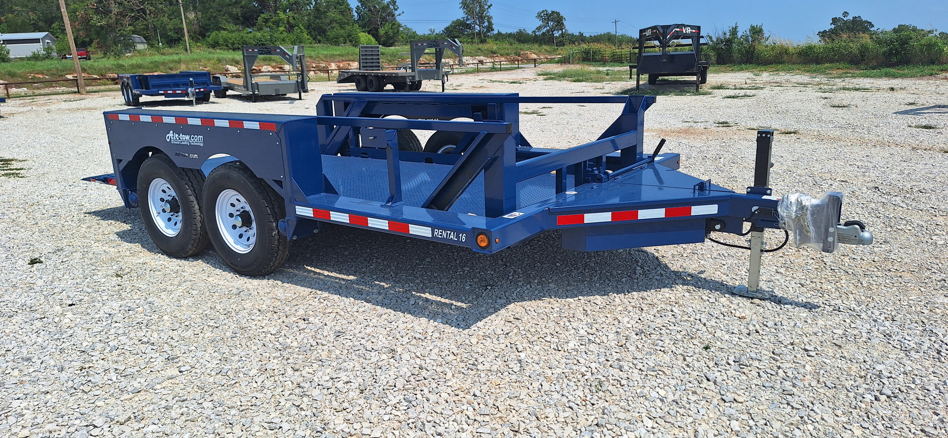 Adjustable Coupler, Spare Mount, Top Wind Drop Leg Jack, Tool Boxes, LED Lights, Swing Arm Axles