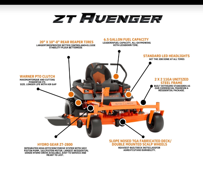 Avenger 54 inch Kohler KT726