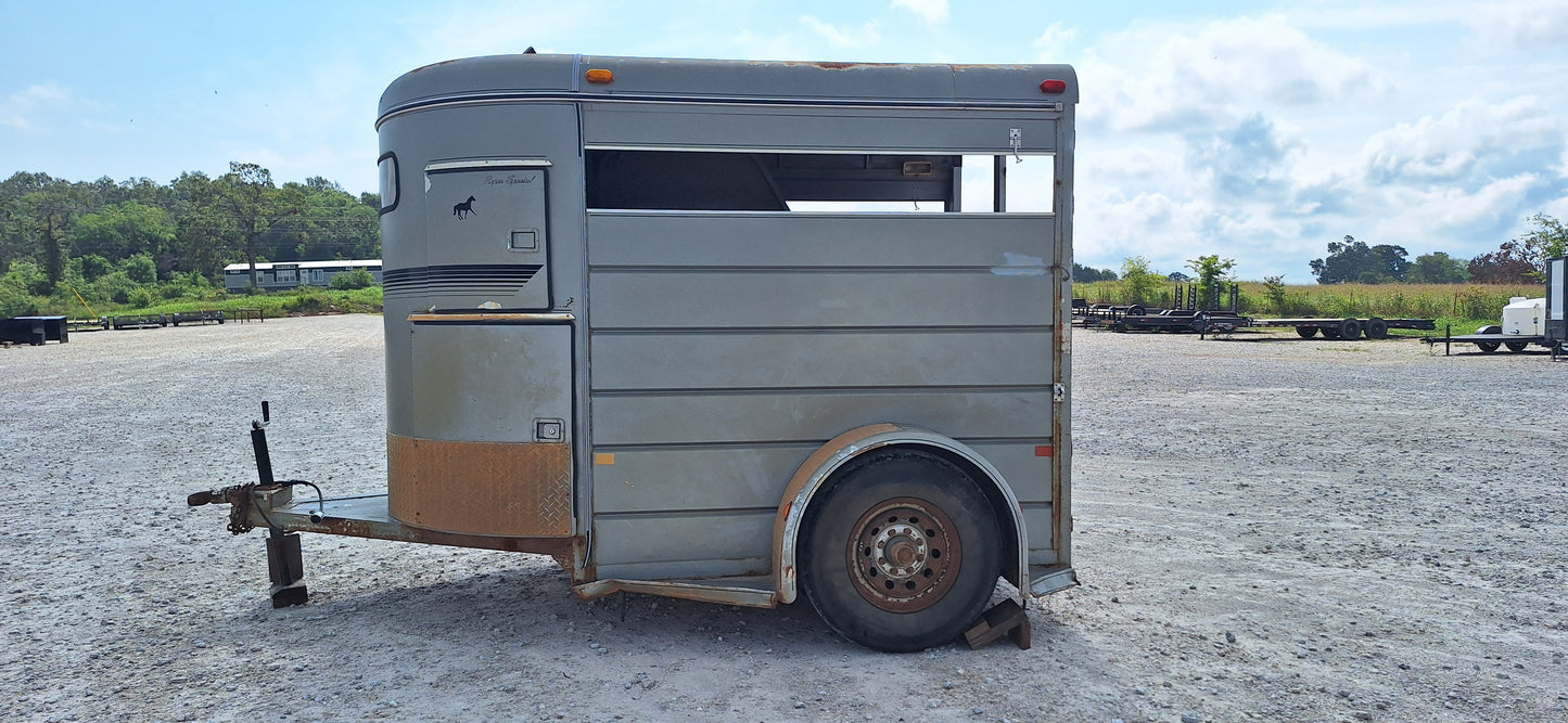 Used 2001 S&H 7K Bumper Pull Horse Trailer #3838