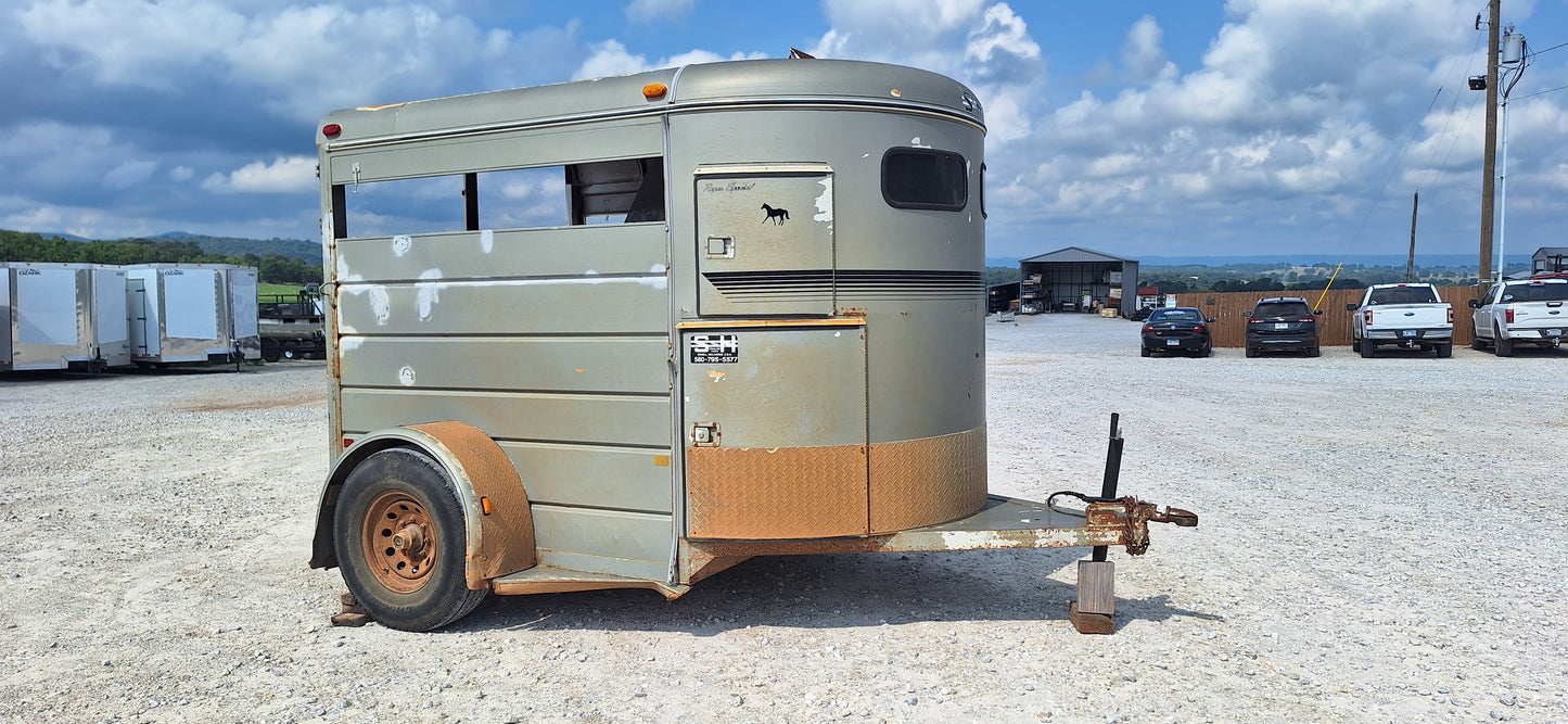 Used 2001 S&H 7K Bumper Pull Horse Trailer #3838