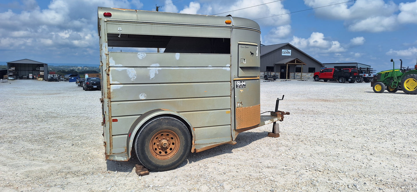 Used 2001 S&H 7K Bumper Pull Horse Trailer #3838