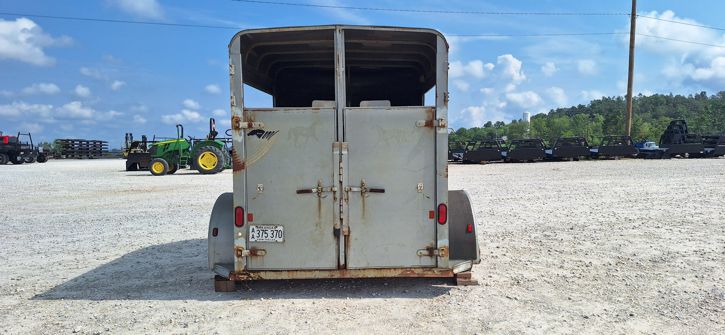 Used 2001 S&H 7K Bumper Pull Horse Trailer #3838