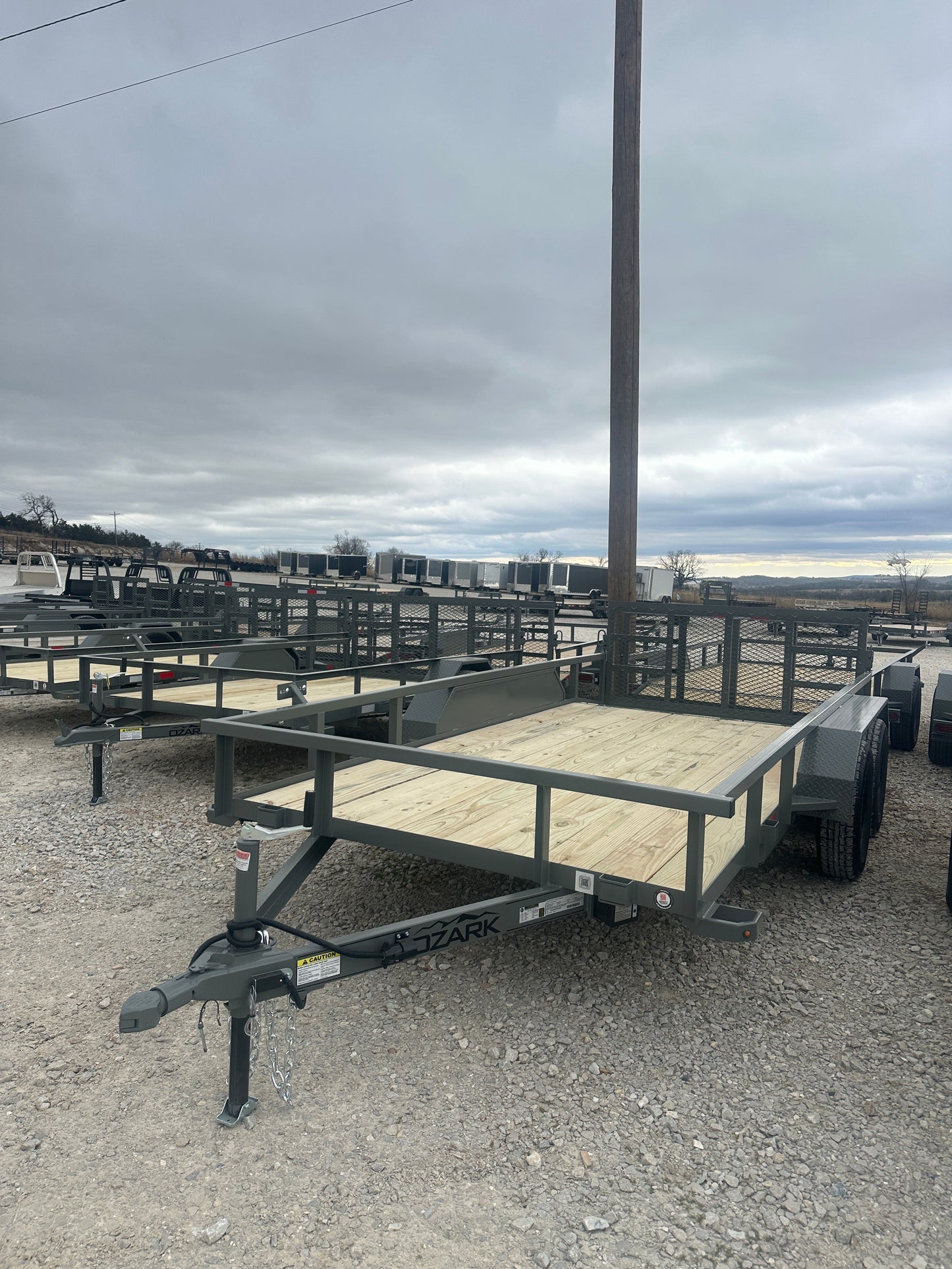 2026 Ozark 76x14 7k Utility Trailer #0550