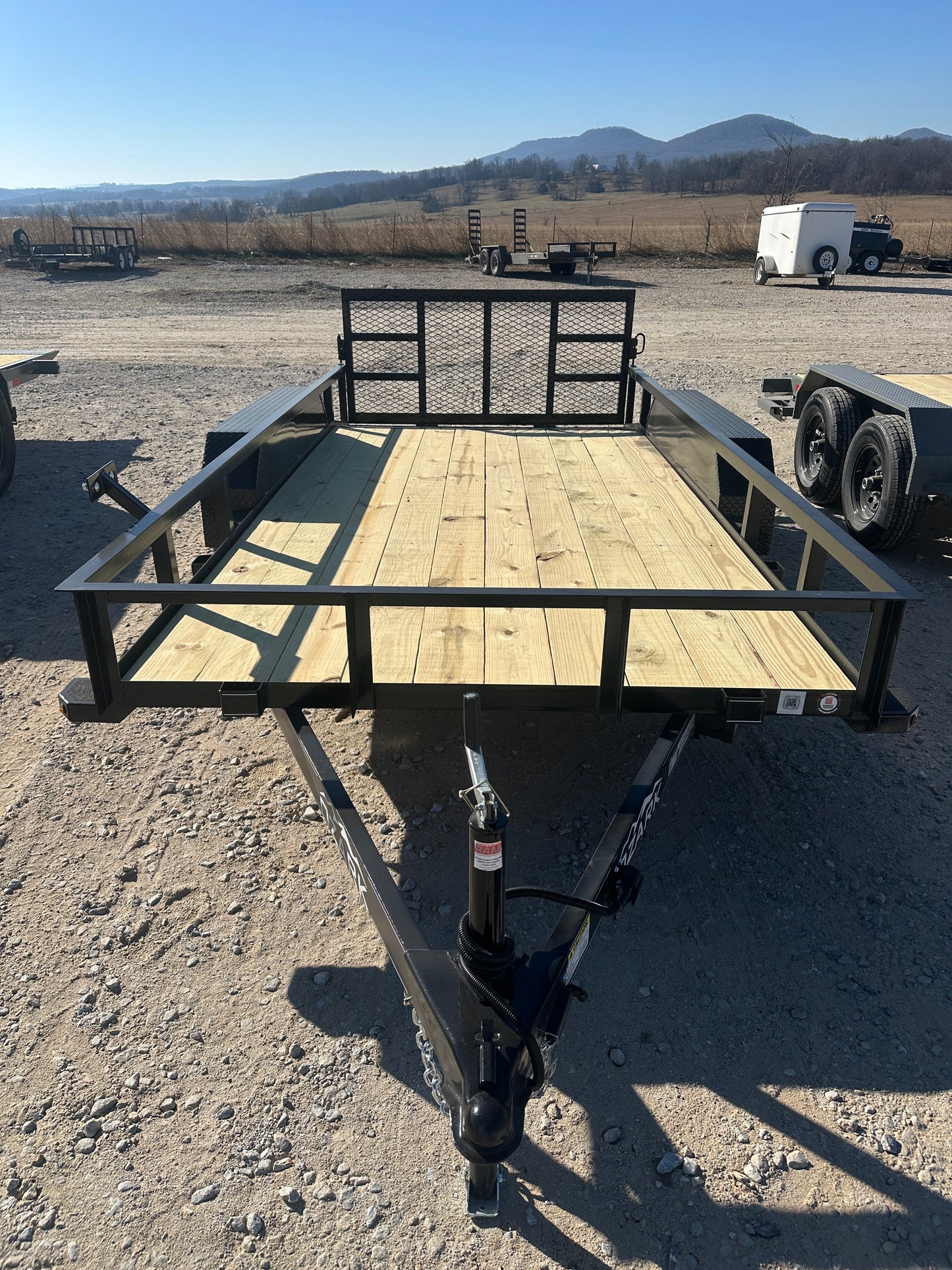 2026 Ozark 76x14 7k Utility Trailer (Black) #0572