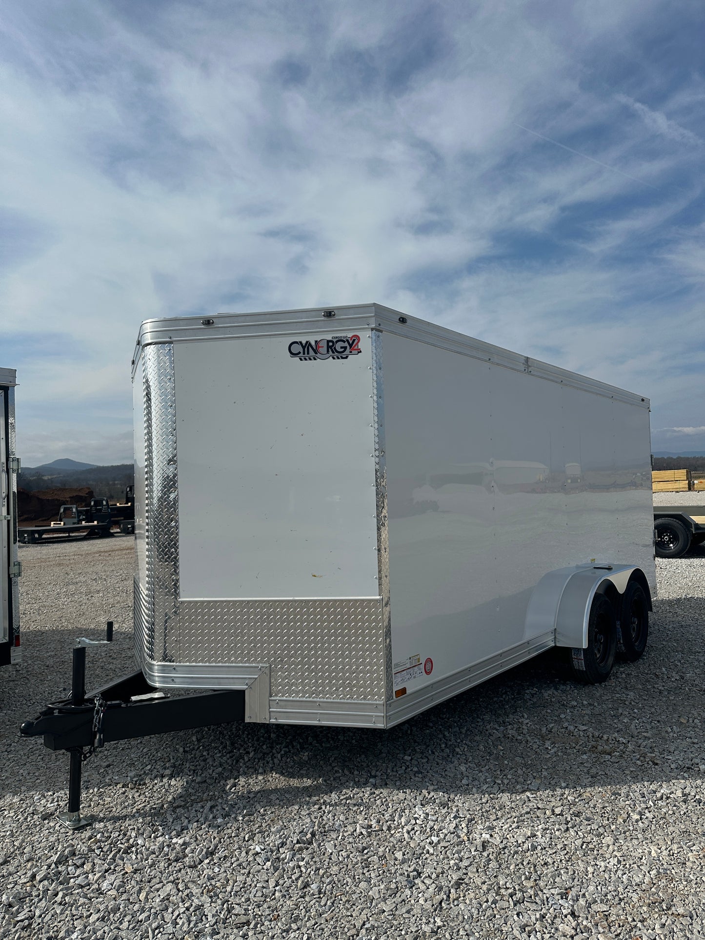 2026 Ozark 7x16TA Adv White Cargo #3811