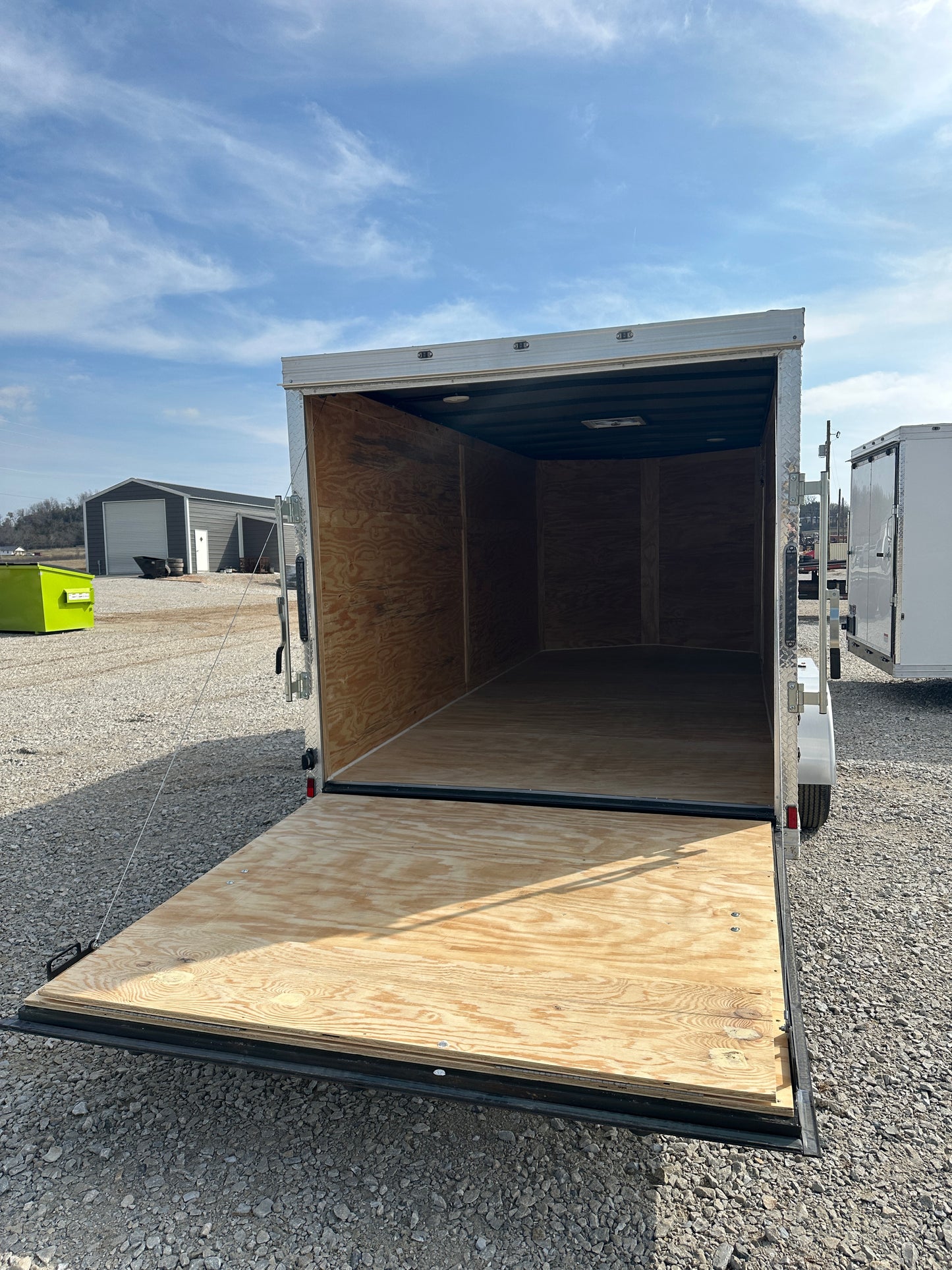 2026 Ozark 7x16TA Adv White Cargo #3811