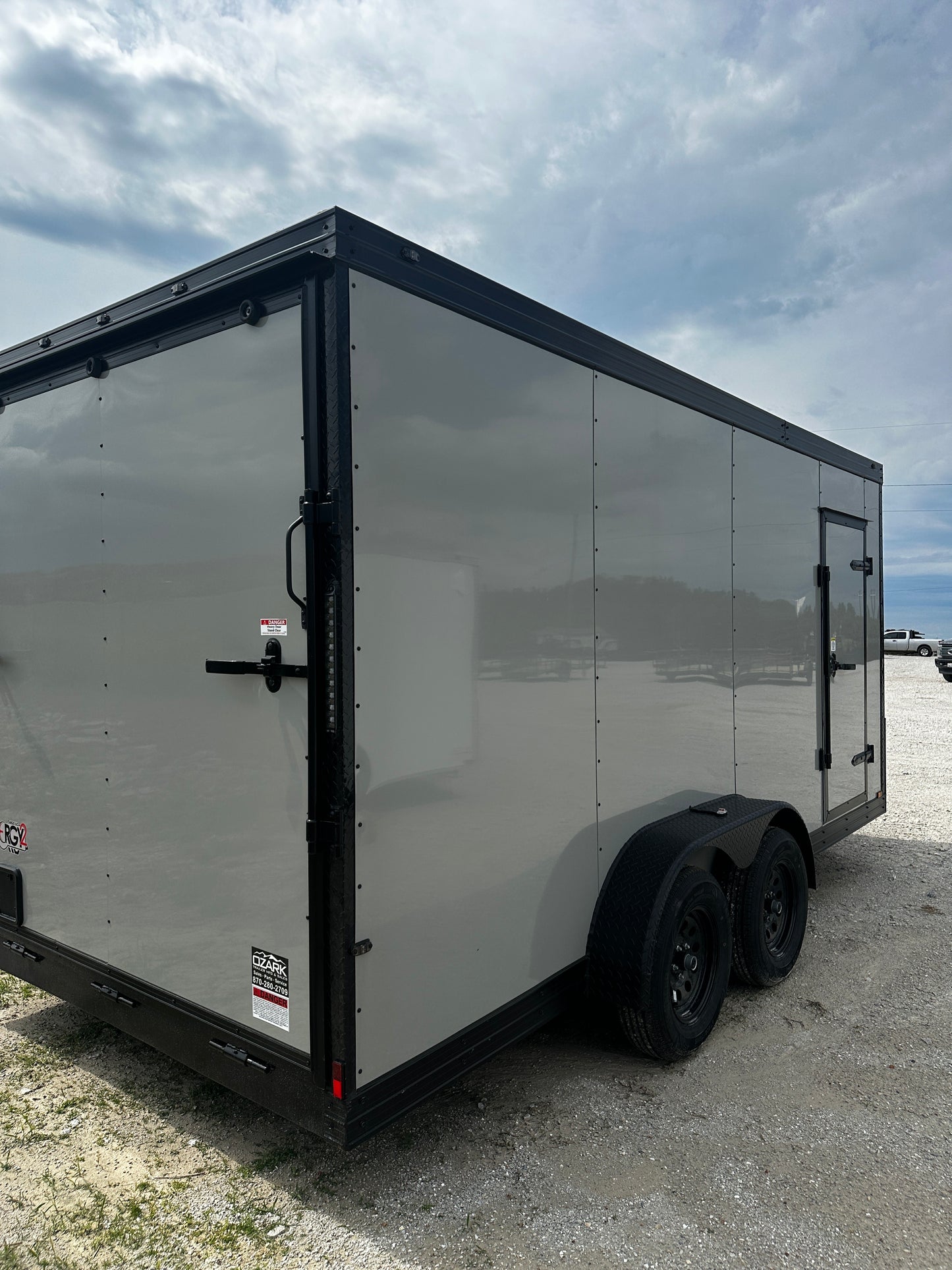 2025 Ozark 7x16TA Advanced Cargo Dove Gray (Blackout Package) #1374