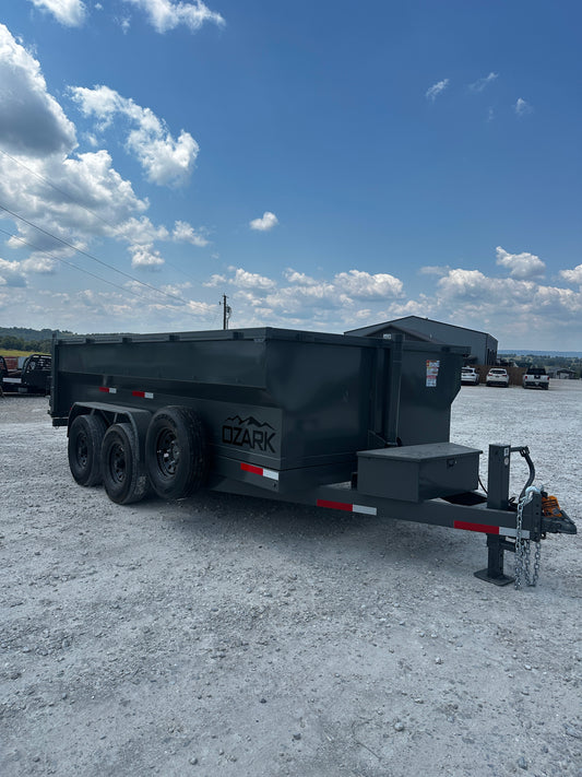 2025 Ozark 7x14x3 16k bumper pull dump #6459