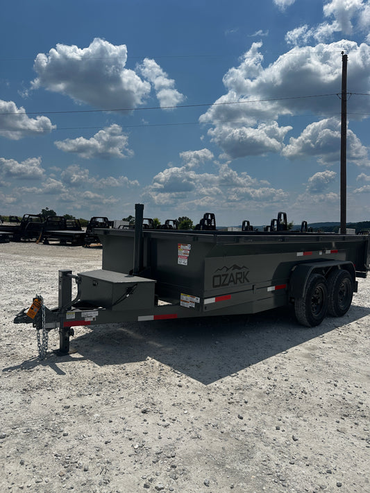 2025 Ozark 7x14x2 14k bumper pull dump #6457