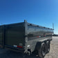 2026 Ozark 7x16x3 16k Bumper Pull Dump (Gray) #6559