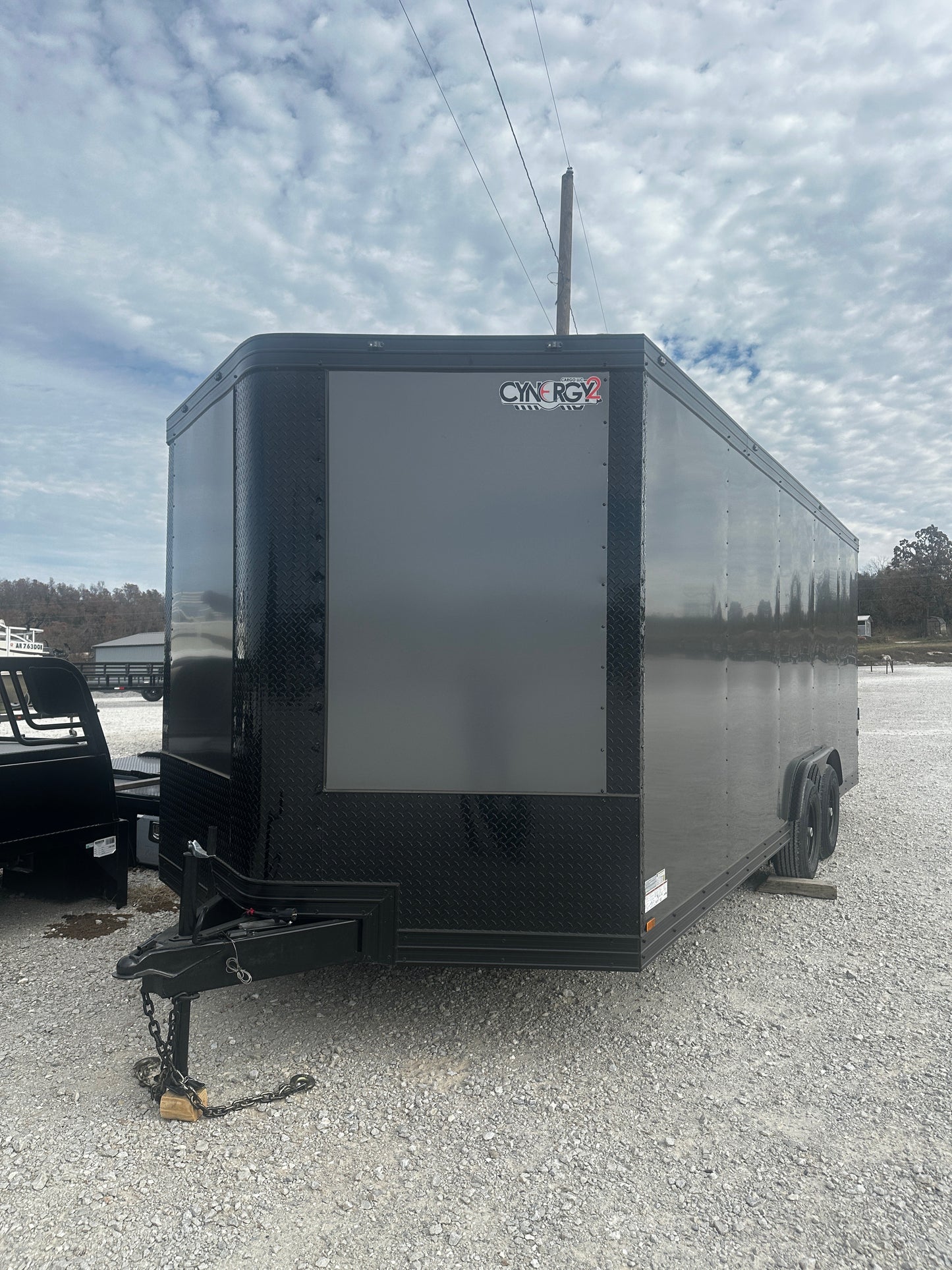 2026 Ozark 8.5x20 TA 3 ADV Charcoal Cargo (Blackout Package) #3334