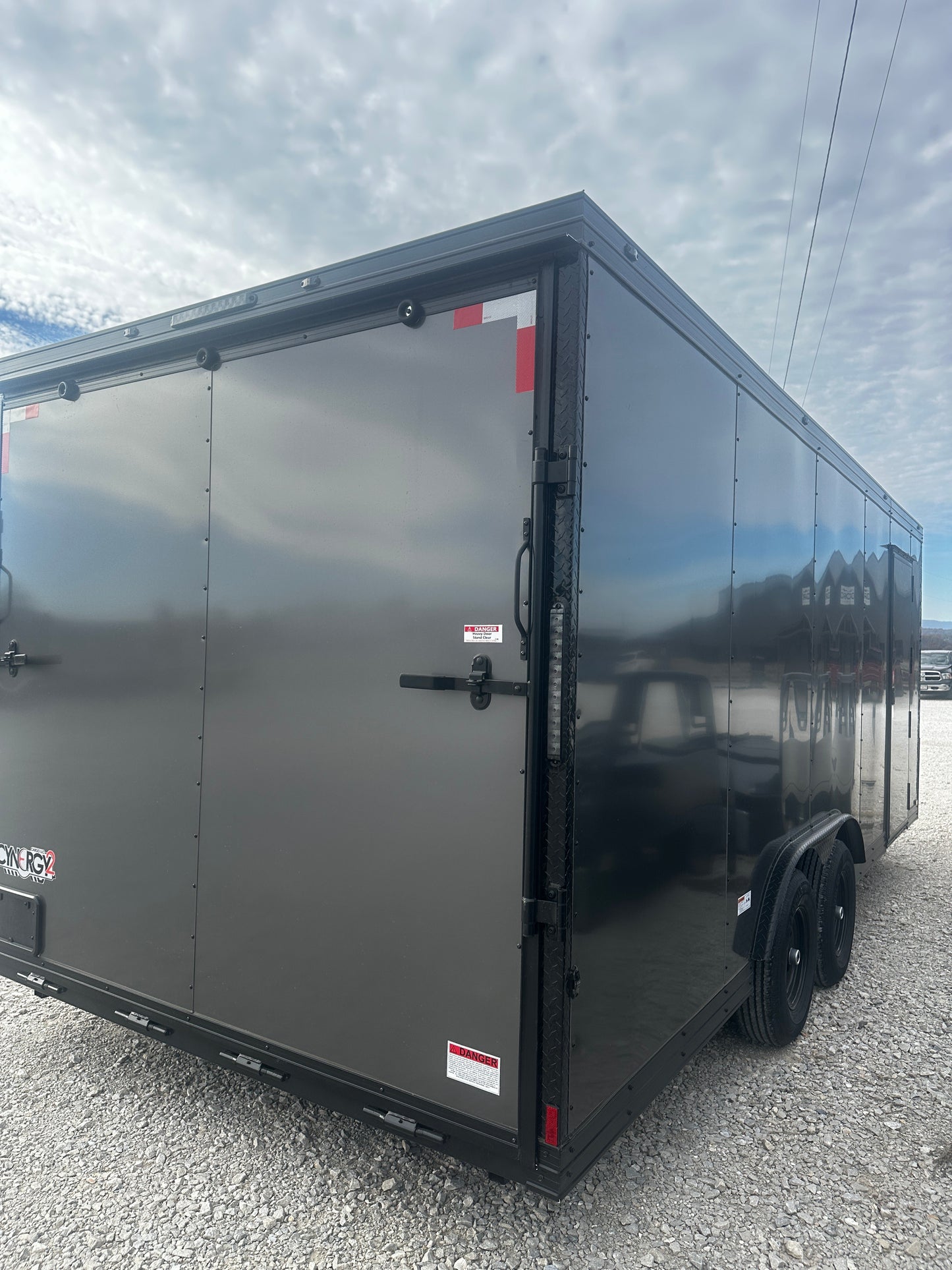 2026 Ozark 8.5x20 TA 3 ADV Charcoal Cargo (Blackout Package) #3334