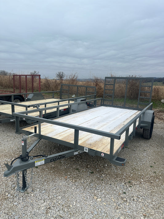 2026 Ozark 76x14 3k Utility Trailer #0436