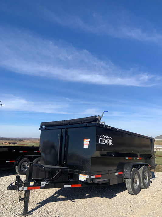 2025 Ozark 82x14 16k Trunnion Dump Trailer #0162