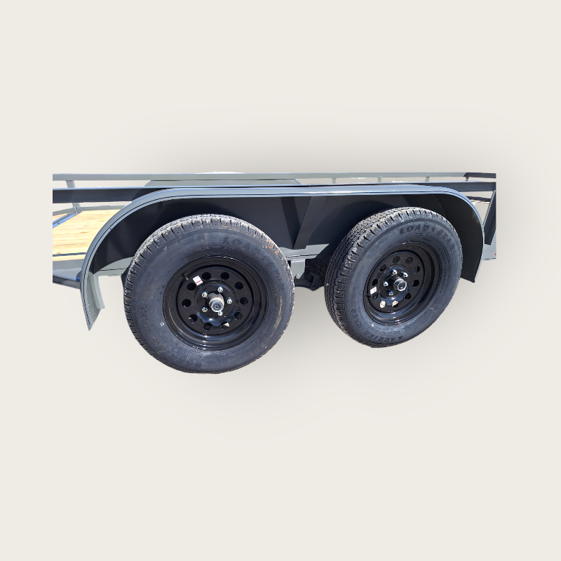 Two 3,500 lb Axles
205/75/15 Radial 6 Ply Tires