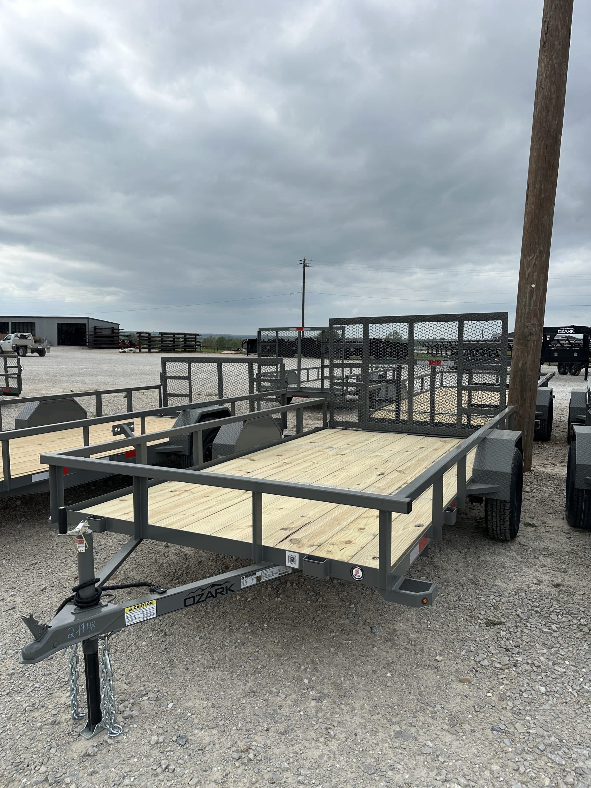 2026 Ozark 76×12 3k Utility Trailer #0730